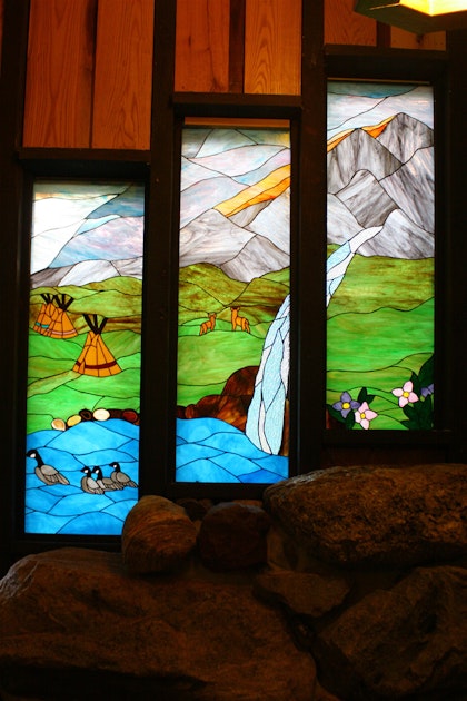 Teepee House Stained Glass Greenville, Michigan